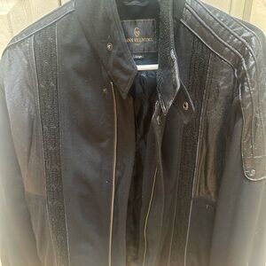 Gianni Valentino Black Bomber Men's Jacket size L